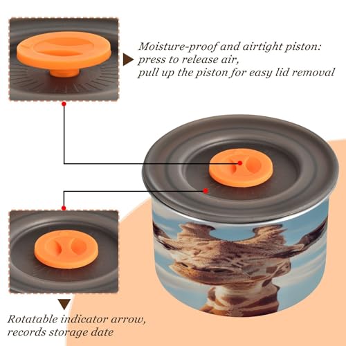 ATTX lata de café de acero inoxidable 17oz con tapa hermética miniatura 3