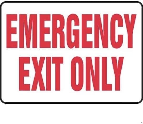 Exit Sign, Accu-Shield, 14 in W, 10 in H, Mfr: SHMEXT918XP-A
