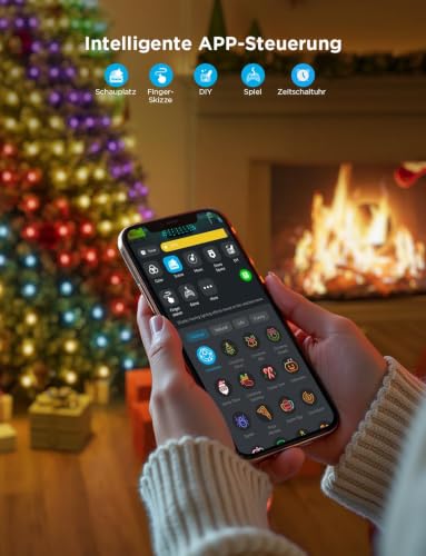 Govee Weihnachtsbaum Lichterkette, Smart 480LED RGBIC Weihnachtsbeleuchtung – Ansicht 6