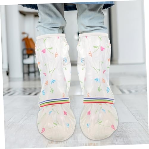 POPETPOP 1 par de cubiertas reutilizables para zapatos, protectores antideslizantes impermeables para actividades al aire libre, material fácil de limpiar miniatura 4