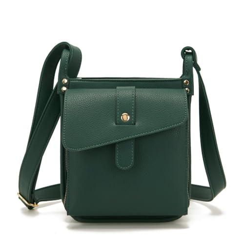 Dollver Crossbody Purse, Unique Design Crossbody Leather Bag, Purses Handbag with Built in Wallet2