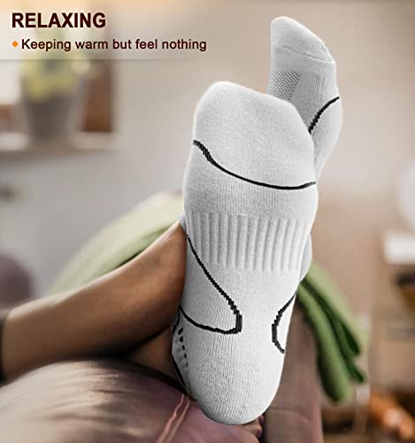 Image of BULLIANT Socks For Women 6Pairs-Womens Athletic Ankle Socks No Show Cushioned for Walking Running-Compression Arch Support