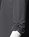 Stretch 3/4 Gathered Sleeve Open Blazer Jacket Charcoal 2XL