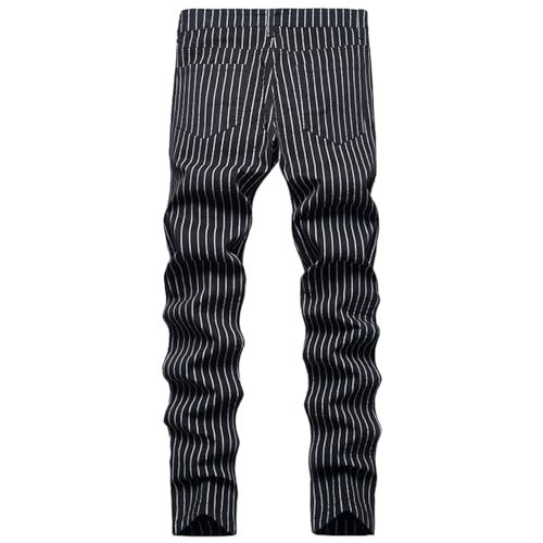 Pantalon en jean extensible pour homme à taille stretch confortable