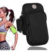 Armtasche, Laufarmband Tasche für Handy &amp; Schlüssel, Reißverschluss, mehrschichtig, wasserdicht, ...