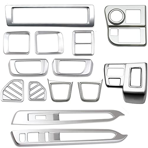 【Aobexalt】ダイハツ新型アトレーForATRAIS700VS710Vインテリア9点フルセット前側両側左右・センターエアコン吹き出し口・ドリンクホルダー・スタートワンボタンハザードボタンパネル・ドアハンドル・ウインドボタンカバーベゼルガーニッシュフレ