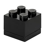 Divertido y moderno LEGO - Mini Caja de Almuerzo 4, Color Negro (Room Copenhagen A/S 40111733)