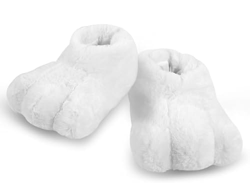 Easter Bunny Shoes Adult Rabbits Foot Shoes Bunny Feet Slippers White Costume Slippers Adult Cartoon Feet