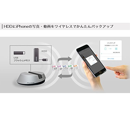 (未使用･未開封品)　Pioneer パイオニア iPhone&amp;外付ドライブ&amp;USB機器用 無線LAN(IEEE802.11a/b/g/n)対応ワイヤレスドック APS-WF01J-2 0pbj0lf Amazon | パイオニア 外付ドライブ&USB機器用 無線LAN(IEEE802