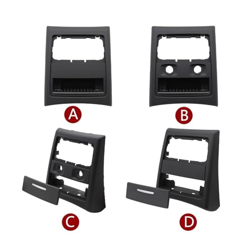 Rejilla de ventilación trasera para BMW Serie 3 E90 E91 marco exterior negro 2