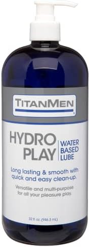 DOC JOHNSON TitanMen Hydro Play – Water Based Lubricant (32 fl. oz.)