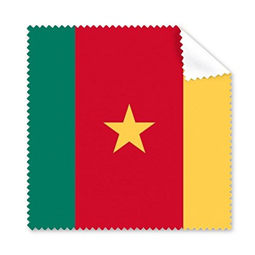 Cameroun drapeau national tissu anti-traces pour lunettes et écran de téléphone portable
