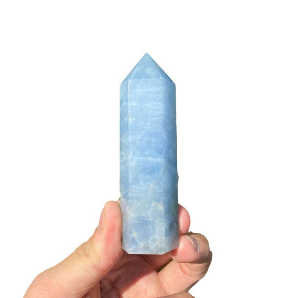 QWZTAEOZA Crystal Lapis Lazuli Towers Feng Shui Column Point Obelisk for and Grid,6~7cm