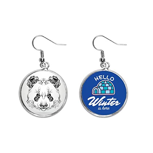 Pendientes de panda gigante para regalar en cumpleaños de invierno