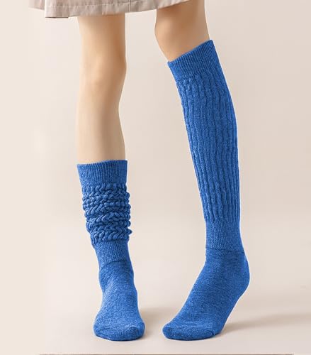 Image of Slouchy Socks for Women Stretchy Knee-High Scrunch Socks Soft Long Slouch Boot Socks
