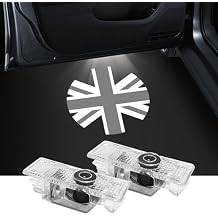 2Pcs Car Door Lights Projector for Clubman/Countryman/Paceman/Sports/Cooper R55 R56 R57 R58 R59 R60 R61 F55 F56 F57 Car Accessories - Ghost Shadow Welcome LED Puddle Lights Gray