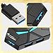 USB 3.0 Hub, 4-Port USB Hub, USB Splitter, USB Extender with Power Port for Laptop, PC, Xbox, Gamepad,Flash Drive, HDD, Console, Printer, Camera,Keyborad, Mouse,USB Fan (USB A)