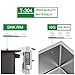 Talllor 25 Inch Drop in Kitchen Sink - 16 Gauge Stainless Steel Topmount Kitchen Sink Single Bowl Handmade Deep Over Counter Sinks Basin Round Corner, 25