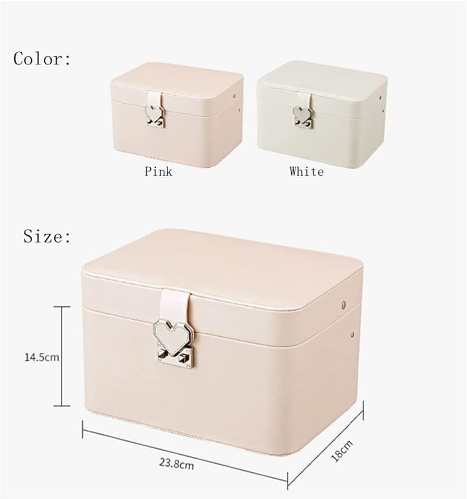 Women Jewelry Gift Case for Necklace Earring Bracelet Leather Jewellery Storage Packaging Organizer(black-JoJo's Bizarre Adventure1)