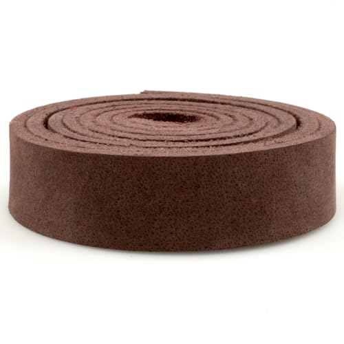 Craft County Flache Lederriemen – Basteln, Ranching und Heimwerkerreparaturen – Sattel 15 mm (4,7 m)