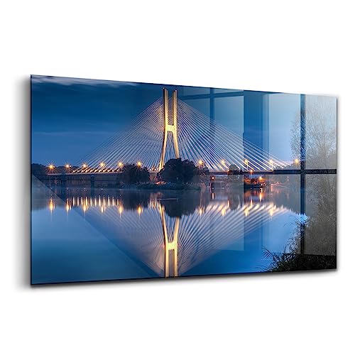 Peinture murale décorative Bridge Wrocław par Wallfluent pour un salon moderne et lumineux