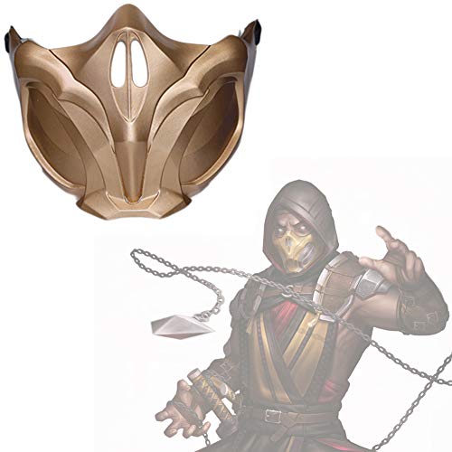 Scorpion Mask Mortal Kombat 11 Cosplay Costume Accessories for Adult Halloween