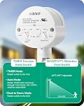 EDISHINE 180° Motion Sensor, Adjustable Time/Range to 60FT, 3 Modes, White | Replacement PIR Montion Sensor, Adjustable Sensor Neck & Delay Time, Compatible with Security Floodlights, UL Listed