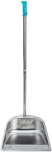 Miniatura 8 de Sartén para polvo de mango largo  Recogedor de acero inoxidable resistente  Diseño de pie  Herramienta limpia para el hogar, vestíbulotienda, A