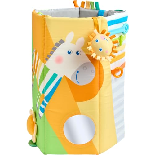HABA Baby Entdeckerrolle Zebra – Erstes Baby-Spielzeug 4-in-1 Multitalent ab 6 Monaten mit spannenden Effekten & Activity-Trainer – 2012336001