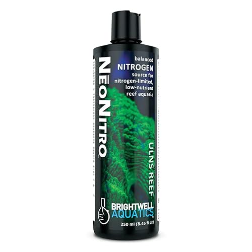 Brightwell Aquatics NeoNitro Balanced Nitrogen Supplement - Reef Nutrient Enhancer for Ultra-Low Nutrient Systems - Aquarium Water Treatments, 8.45 fl oz