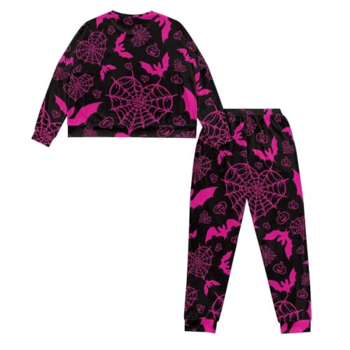 Image of Women's Pajamas Set Soft 2 Piece Loungewear Long Sleeve Pj Set Matching Sleepwear with Pockets for Women Plus Size