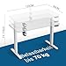 VFU Höhenverstellbarer Schreibtisch 120 x 60 cm mit USB-C Ladeanschluss, Schreibtisch Höhenverstellbar Elektrisch mit Memory Funktion, Steh-Sitz Tisch, Computertisch für Büro, Standing Desk, Weiß