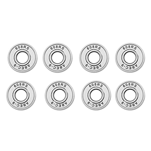 Aymzbd 608 RS Bearings for Skate Roller Hockey - White, 28x8x7mm