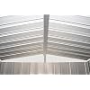 ARROW 6' x 5' EZEE Galvanized Steel Low Gable Shed Cream with Charcoal, Storage Shed with Peak Style Roof
