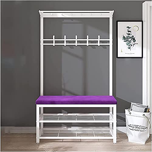 Banc d entrée avec porte-manteau et coussin pour un accueil chaleureux et ordonné