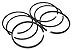 Wiseco Piston 2087CS REPLACEMENT RING SET