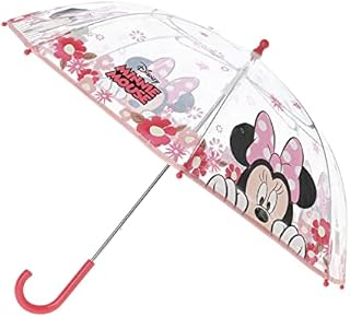 Minnie Mouse 42cm Transparent Manual Umbrella,Pink,SP-088-0347