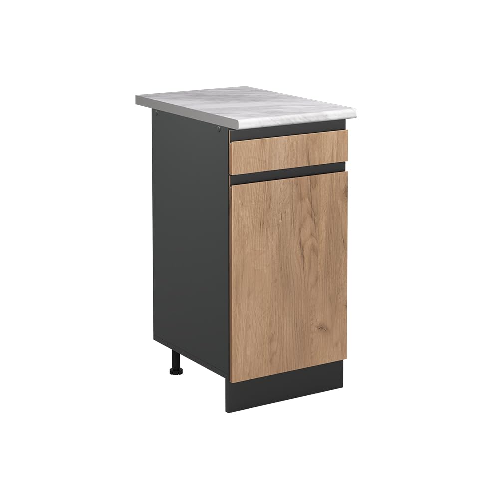 Vicco Kitchen base cabinet "Raul", Golden oak/Anthracite 40 cm โ image 1