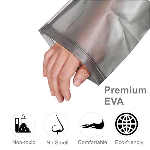 Wiederverwendbarer transparenter Regenmantel mit Kapuze und Ärmeln, tragbarer Notfall-Poncho, wasserdicht, Regenbekleidung für Damen und Herren – Bild 5