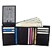 Mens RFID Blocking Trifold Genuine Premium Leather Wallet, ID Holder, Card Holder, Cowhide