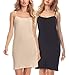 Produktbild Merry Style Unterkleid Unterrock verstellbare Träger 2Pack MS10-203(2Pack-Schwarz/Beige, XL)