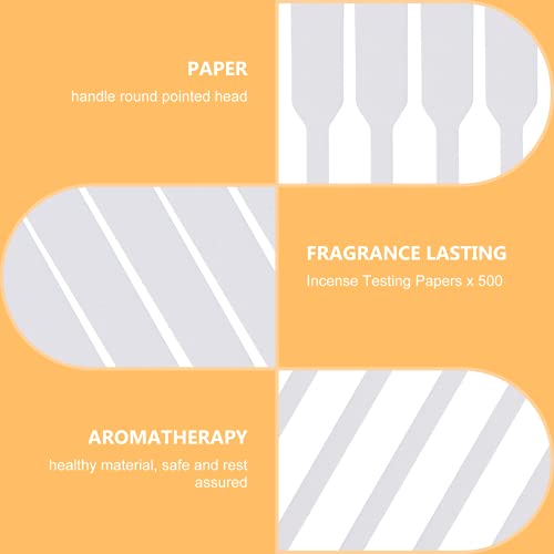 DOITOOL 500 peças de tiras para teste de perfume, óleos essenciais, testador de papel para aromatera
