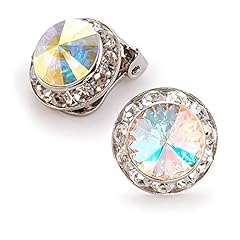 15mm Crystal AB Clip On