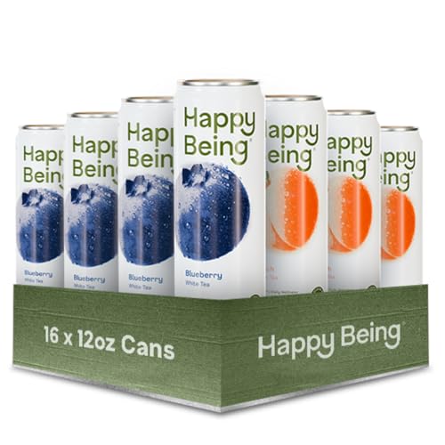 Happy Being Variety Original White Tea, Antioxidant, 12oz 16 Pack