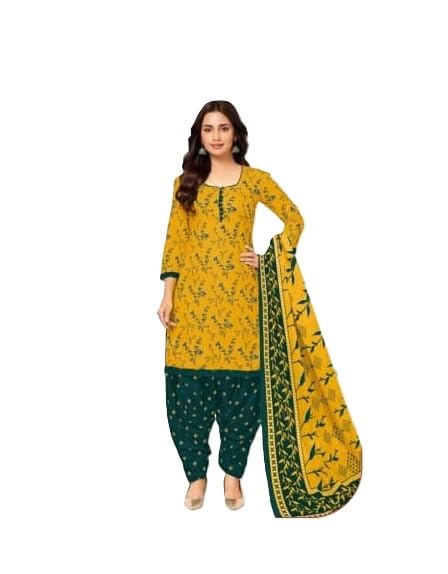 GANPATI 2618 COTTON DRESS MATERIAL, SLWAR SUIT, 3 PIC COMBO FOR TOP BOOTOM DUPPATA-image-9