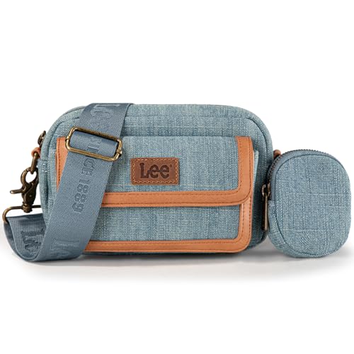 Image of Montana West x Lee Denim Small Crossbody Bags for Women Cute Shoulder Handbag with Headphone Pouch