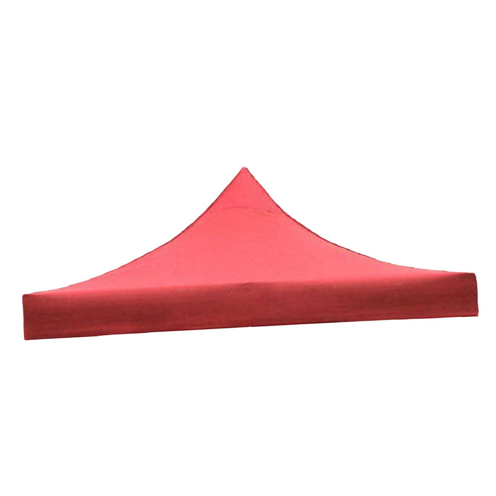 Tente Toit Housse Rechange Oxford Protection Intempéries Transportable pour Camping Loisirs Jardins Plages Convient Aux Activités En Plein Air, Rouge, 2.9mx2.9m