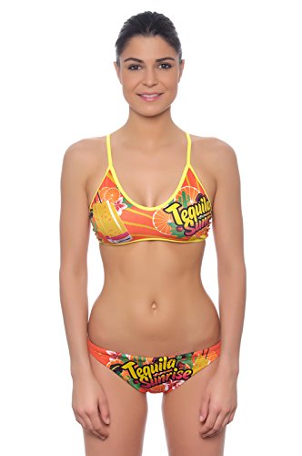 Turbo Damen Tequilla Sunrise Bikini-Unterteile, Orange, X-Large Cover