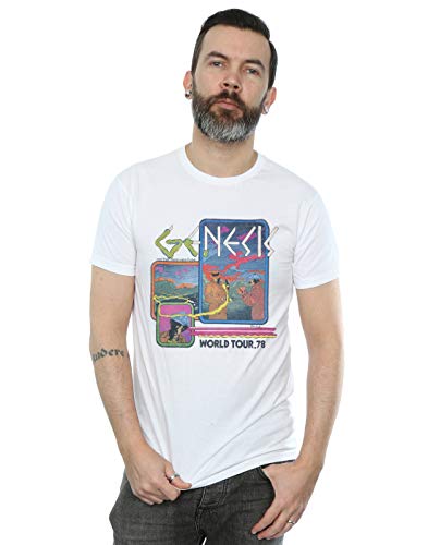 Absolute Cult Genesis Men's World Tour 78 T-Shirt White Small
