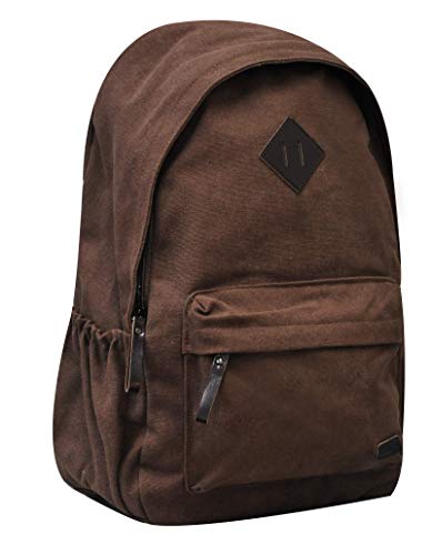 Mochila casual, Poliester, Unissex, Marrom